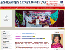 Tablet Screenshot of jnvbharatpur.com